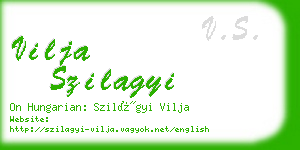 vilja szilagyi business card